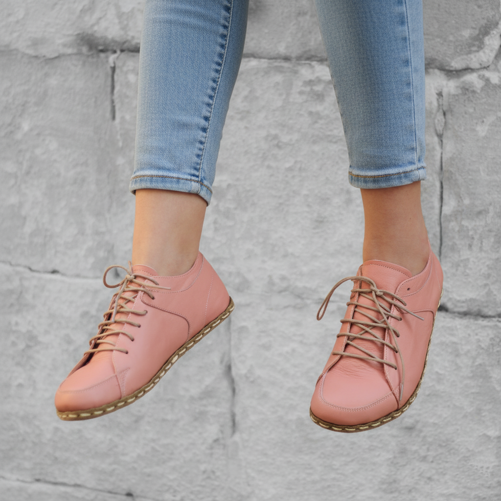 Women Barefoot Pink Sneakers